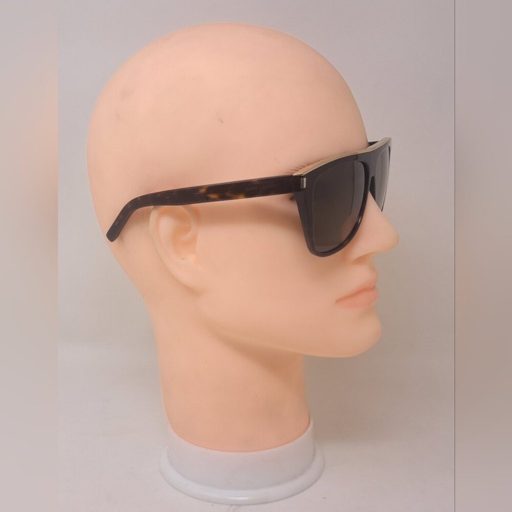 Saint Laurent Sunglasses SL1 Combi 004 Havana Gold Unisex Square Italy 59-13-140 - Picture 16 of 16